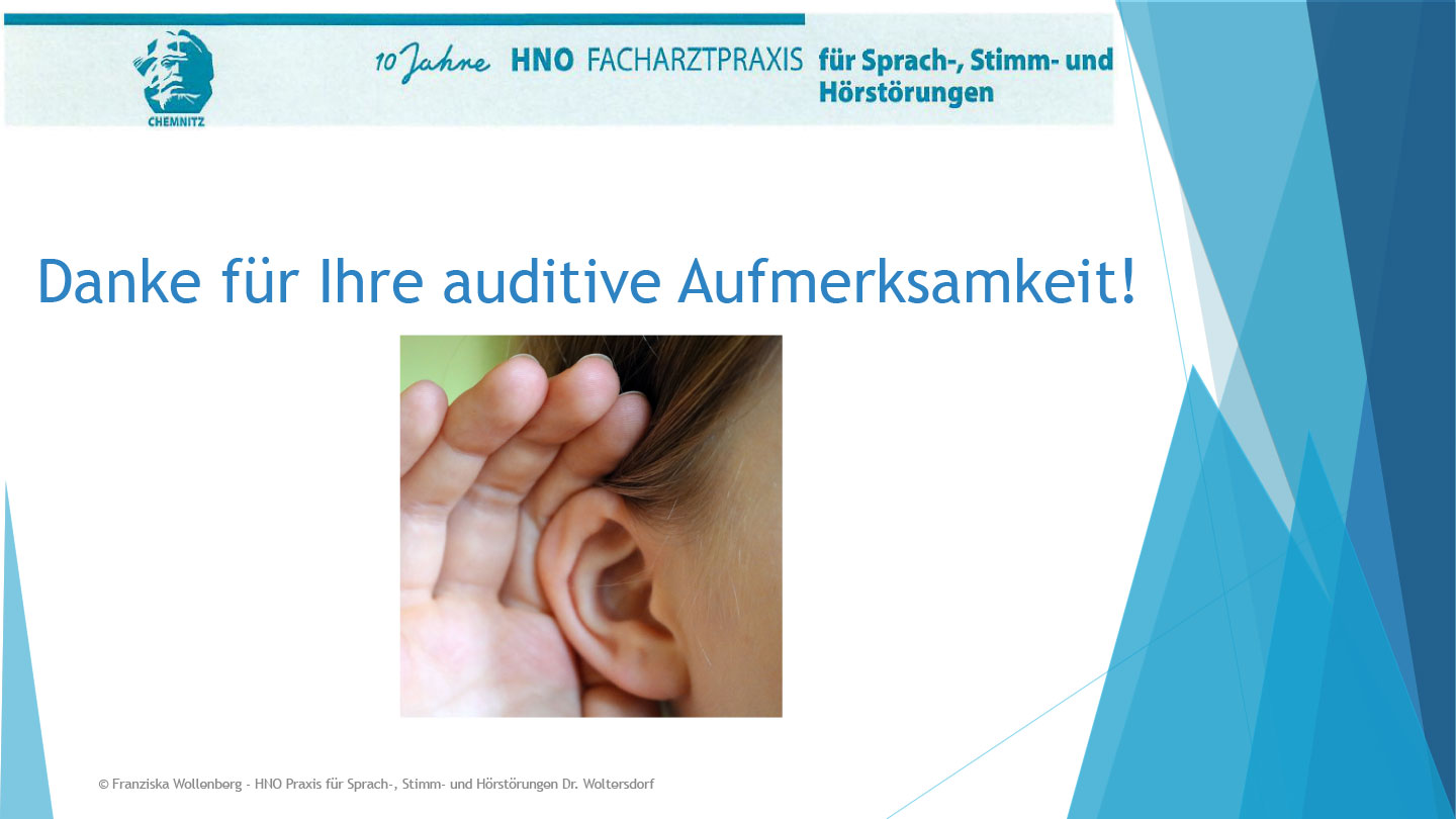 Das Hören . AVWS-Fachvortrag . Franziska Wollenberg