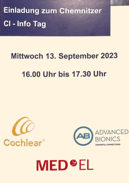Einladung Chemnitzer CI-Infotag: Rathaus Chemnitz, 13.09.2023, 16-17:30 Uhr