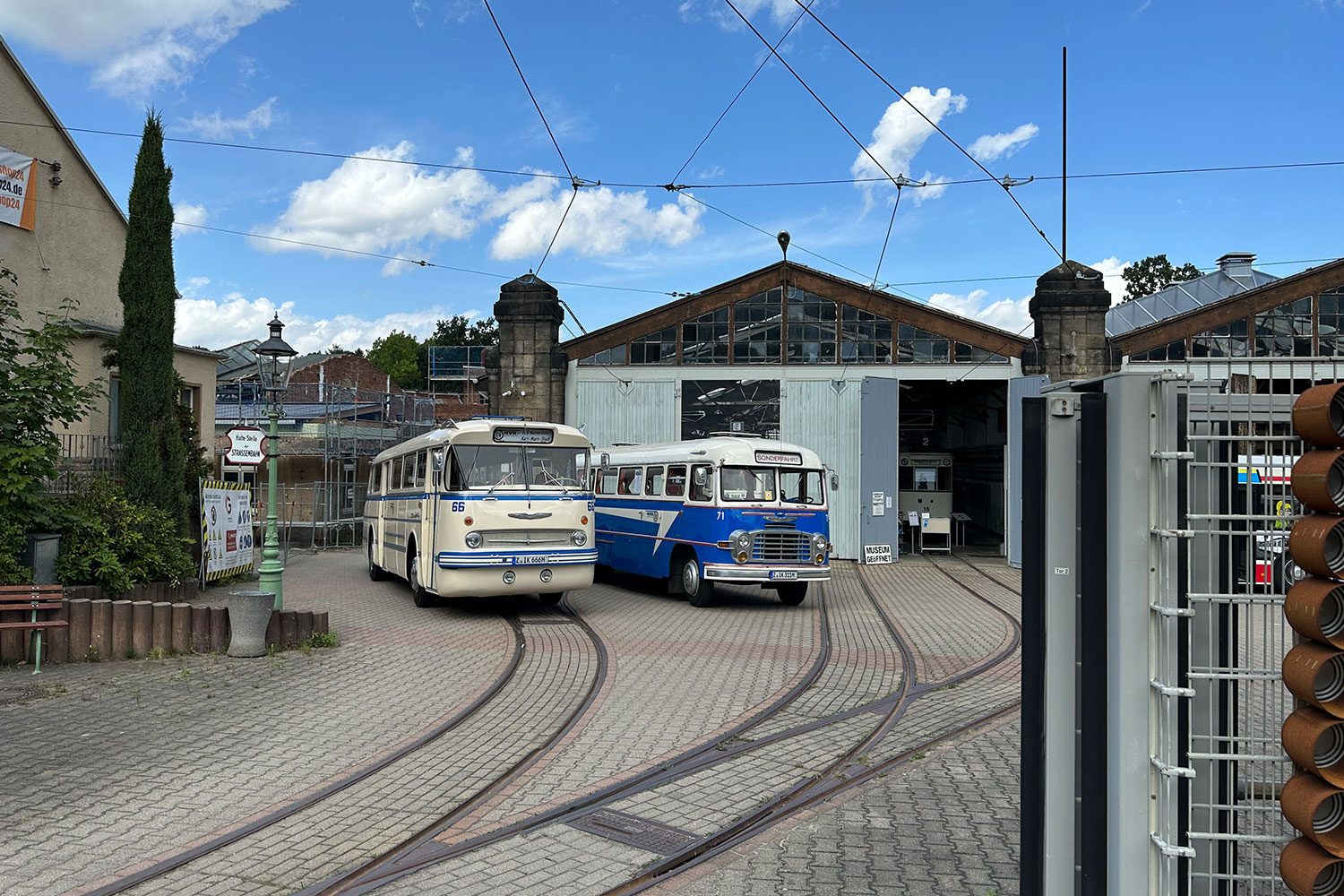 Chemnitz: Straßenbahnmuseum (Foto: Wieland Woltersdorf, 2023)