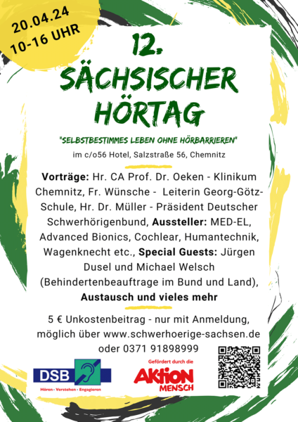 20.04.2024: 12. Sächsischer Hörtag Chemnitz (Plakat)
