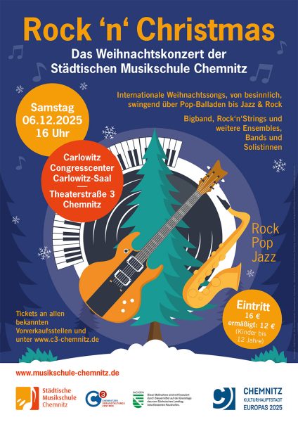 06.12.2025: Rock'n'Christmas: Weihnachtskonzert der Städtischen Musikschule Chemnitz