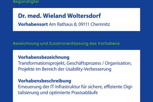 EFRE-Förderung durch die Europäische Union